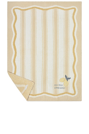 Barefoot Dreams Cozychic Lemon Stroller Blanket in Yellow