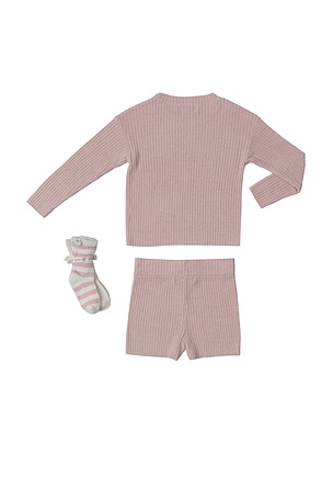 Barefoot Dreams Toddler Butterfly Set in Rose