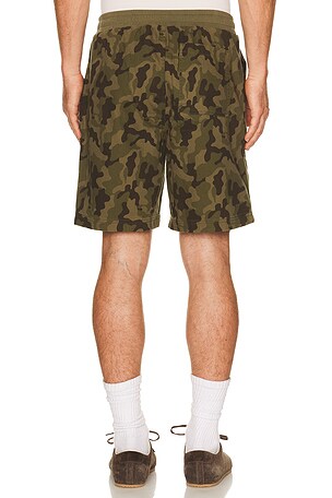 Barefoot Dreams Cotton Canvas Twill Utility Short in Green