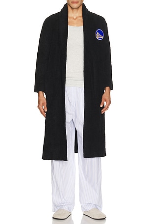 x NBA Golden State Warriors Cozychic Robe Barefoot Dreams