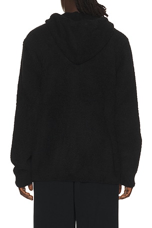 Barefoot Dreams Cozychic Zip Up Hoodie in Black