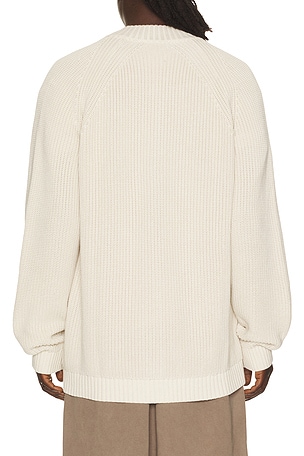 Barefoot Dreams Sunbleach Zip Up Sweater in Cream