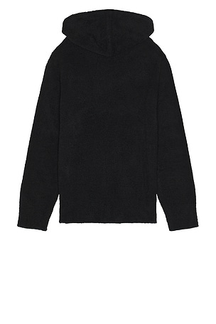 Barefoot Dreams Cozychic Mens Pullover Hoodie in Black