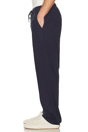 Barefoot Dreams Woven Twill Relaxed Pants in Navy