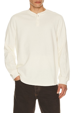 Waffle Thermal Henley Barefoot Dreams