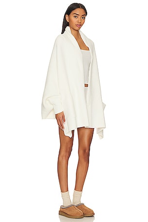 Barefoot Dreams CozyChic Blanket Wrap in Cream