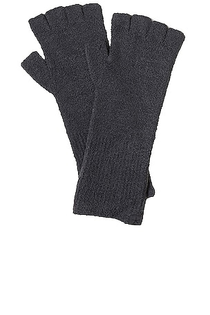 CozyChic Lite Fingerless Gloves In Carbon Barefoot Dreams