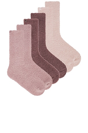 KIT DE MEIAS BAREFOOT DREAMS COZYCHIC 3 PAIR SOCK SET Barefoot Dreams