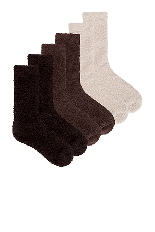 LOT DE CHAUSSETTES BAREFOOT DREAMS COZYCHIC 3 PAIR SOCK SET Barefoot Dreams