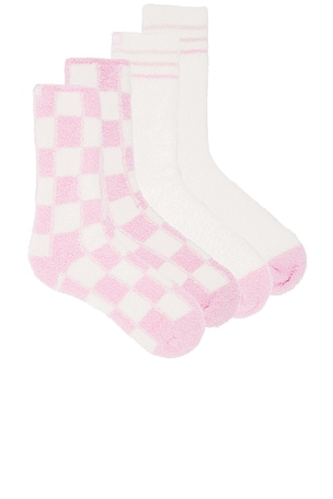 CozyChic Barbie 2 Pair Sock Set Barefoot Dreams