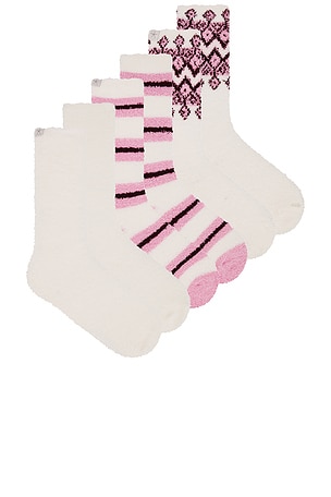 LOT DE CHAUSSETTES BAREFOOT DREAMS COZYCHIC 3 PAIR WINTER SOCK SET Barefoot Dreams