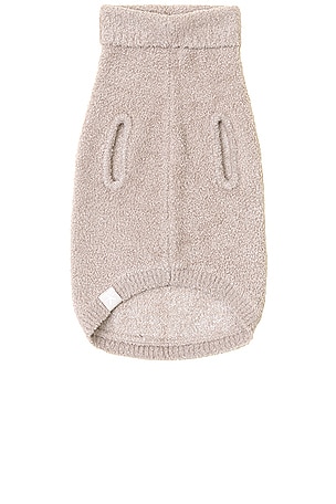 Barefoot Dreams CozyChic Malibu Pet Sweater in Taupe