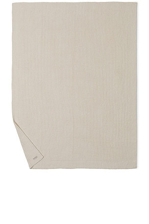 Barefoot Dreams CozyChic Waffle Throw in Cream