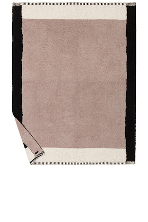 Barefoot Dreams CozyChic Colorblock Throw in Taupe