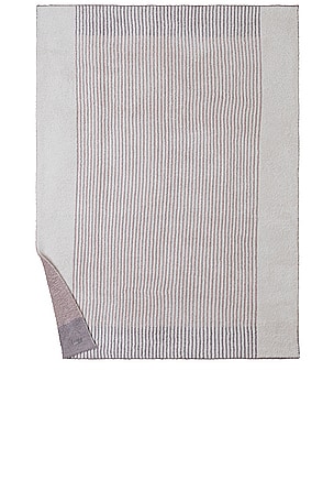 Barefoot Dreams CozyChic Texture Stripe Throw in Taupe