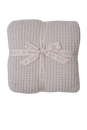 King CozyChic Waffle Bed Blanket Barefoot Dreams