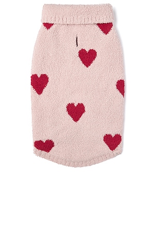 Cozychic Heart Print Pet Sweater Barefoot Dreams