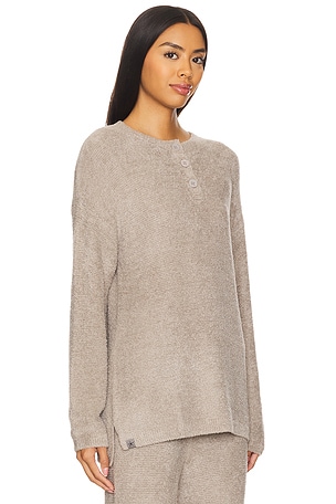 Barefoot Dreams CozyChic Lite Textured Pullover in Grey