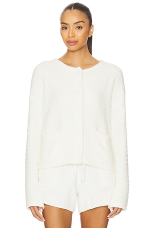 CozyChic Textured Button Front Cardigan Barefoot Dreams