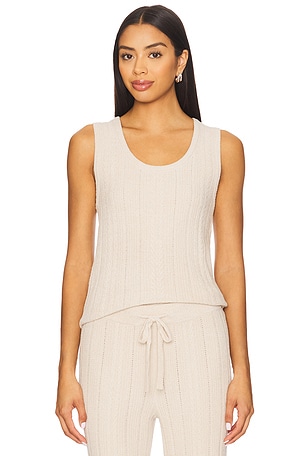 CozyChic Ultra Lite Cable Knit Tank Barefoot Dreams