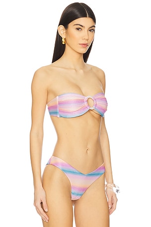 Beach Bunny Lover Bandeau Bikini Top in Purple