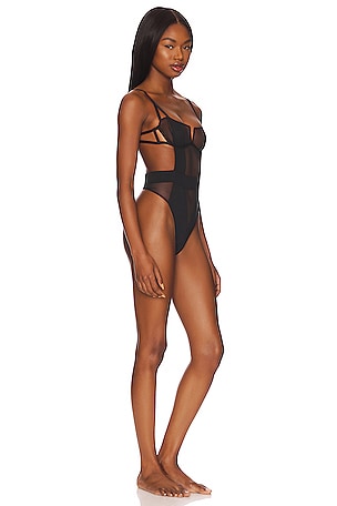 BLUEBELLA Orla Wired Bodysuit in Black. Size 36C. Also