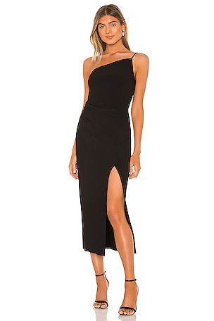 bec and bridge raphaela mini dress black Bec + Bridge Raphaela Midi Dress in Black