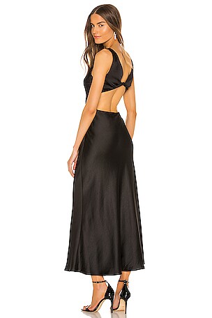Bec + Bridge Seraphine Cut Out Midi Dress in Black | REVOLVE