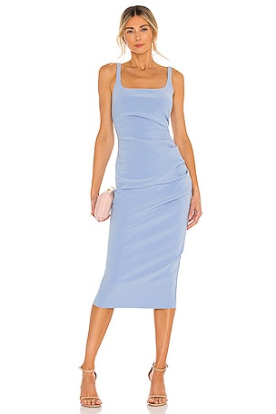 Hana Tuck Midi Dress Bec + Bridge