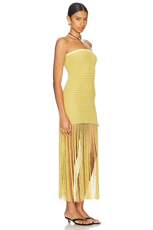 Bec + Bridge Calista Strapless Dress in Yellow