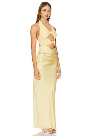 Bec + Bridge Solare Halter Dress in Yellow