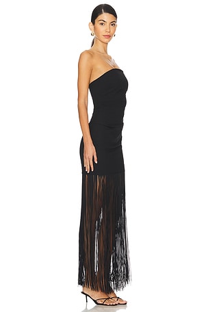 Bec + Bridge Wilder Fringe Dress in Black