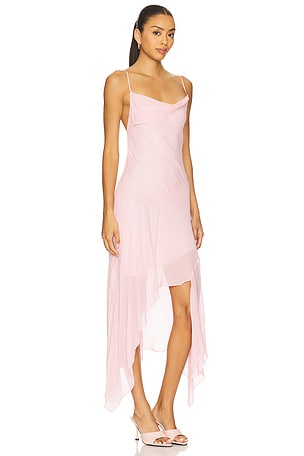 Bec + Bridge Tallis Asymmetric Dress in Pink