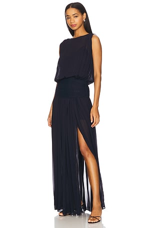 Bec + Bridge Rhone Drop Waist Dress in Navy