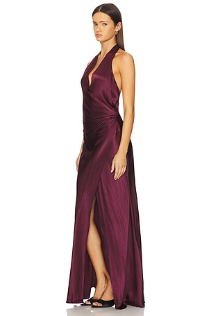 Bec + Bridge Elisia Wrap Maxi Dress in Purple