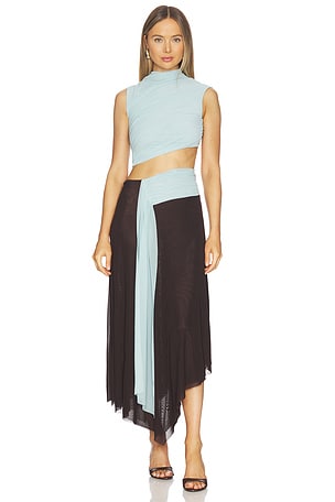 Conni Asymmetric Midi Dress Bec + Bridge