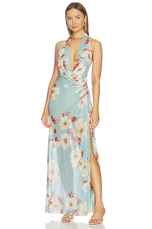 Bec + Bridge Calliope Maxi Dress in Baby Blue. Size Aus 8/US 4. Also