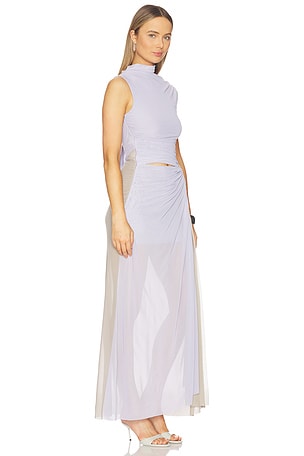 Bec + Bridge Conni Twist Maxi Dress in Lavender,Taupe