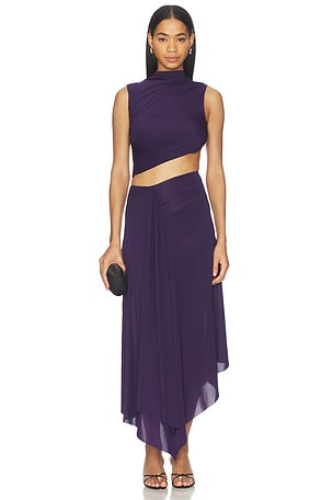 Leilah Drape Midi Dress Bec + Bridge