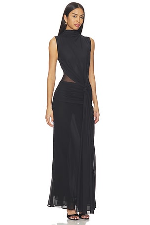 Bec + Bridge Cassis Knot Maxi Dress in Black