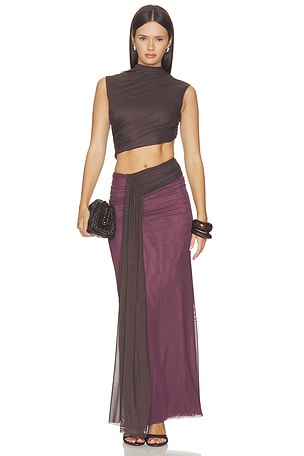 Conni Asymmetrical Maxi Dress Bec + Bridge