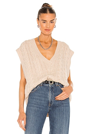 Sand Drift Knit Vest Bec + Bridge