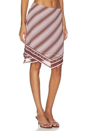 Bec + Bridge Evely Midi Skirt in Brown