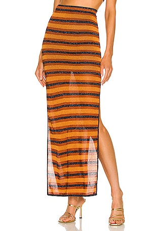 Ziggy Knit Maxi Skirt in Stripe Bec + Bridge