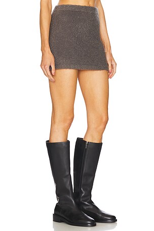 Bec + Bridge Josie Mini Skirt in Charcoal