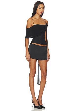 Bec + Bridge Danka Asymmetric Cami in Black. Size Aus 4/US 0. Also