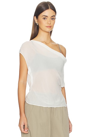 Bec + Bridge Eloise Layered Cowl Top in White
