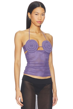 Bec + Bridge Delila Spiral Top in Purple