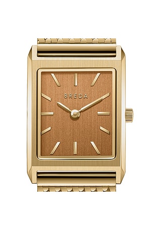 Breda Small Virgil Watch in Metallic Gold