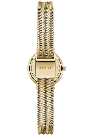 Breda Beverly Mesh Watch in Metallic Gold